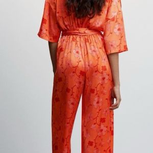 Mango Floral Printed Jumpsuit