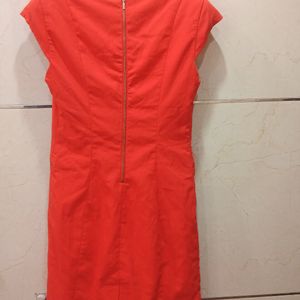 Orange Midi Dress From Vero Moda