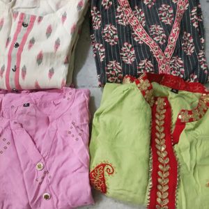 Free Dupatta With Combo Of 4  Kurtis, Don't Miss