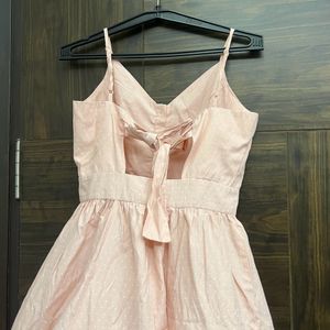 Cute Pink Backtie Dress