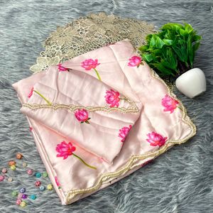 Floral Saree In pink