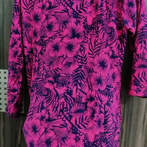 Girls Printed Pink Top