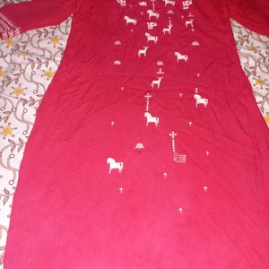 Red 4xl Kurta. Very Beautiful Kurta