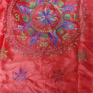 Kantha Embroidered Saree