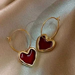 Korean Heart Shape Hoop Earrings 💗