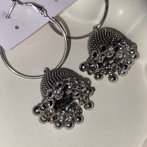 Oxidised Jhumka