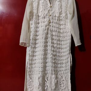 White Long Kurti