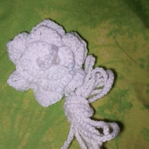 Crochet Rose Choker/ Hand / Hair Accessory