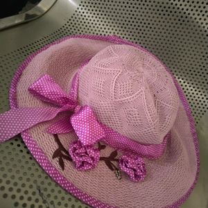 Purple Beach Hat For Women