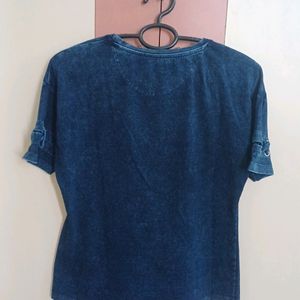 Navy Blue Coloured Top