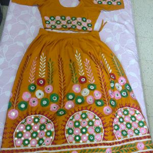 Lehnga Choli Mustard Colour