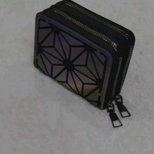 Holographic Women Small Double chain Wallets