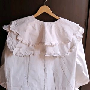 Women White Korean Top