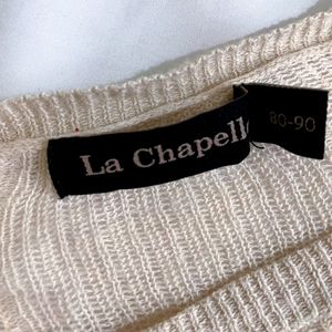 Pinterest Knitted Sheer Crop Top By La Chapella