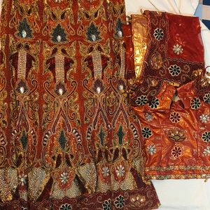 Red Bridal Lehenga In Good Condition