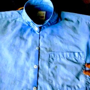 Kumar Light Blue 🎽Polyester Cotton Shirt.🎽