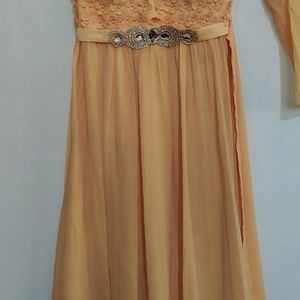 Gown -orange Yellow Colour