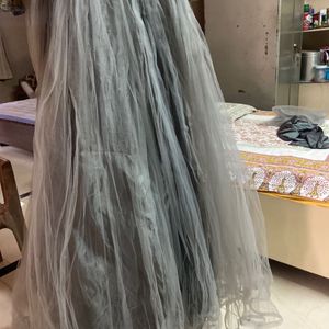 Grey Party Wear Gown