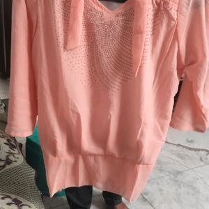 Beautiful Peach Colour Top