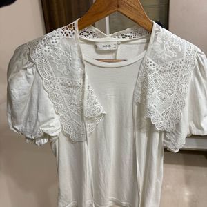 Princess Cut White Knot Top