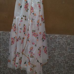 Anarkali gown with dupatta