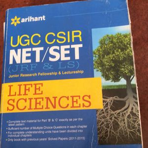 Arihant UGC CSIR NET/SET JRF&LS LIFE SCIENCES Text