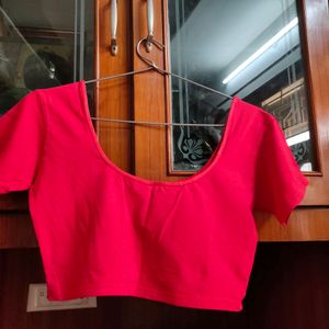 Red Velvet Blouse