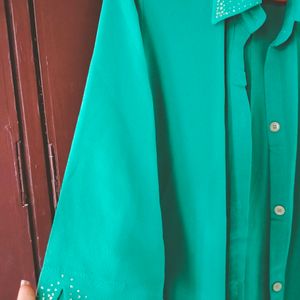 Long Green Beautiful Tunic