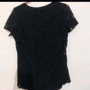 Black Net Top