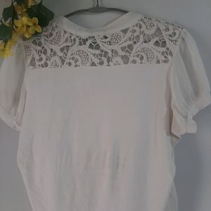 Pure White Lacey Cotton Top