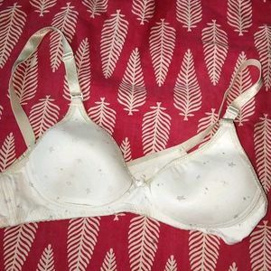 😍White Daily Wear  Women Cotton Bra I  32 Bust