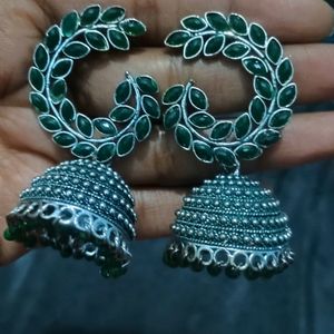 Jhumka Dark Green