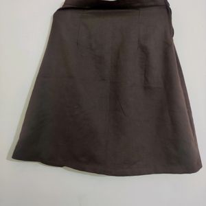 A Line Pleated Skirt