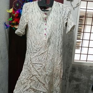 Sea Green Side Open Kurti