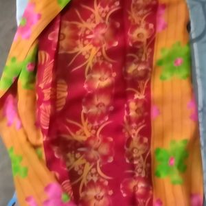 Saree With Beautiful Flower 🌺🌹