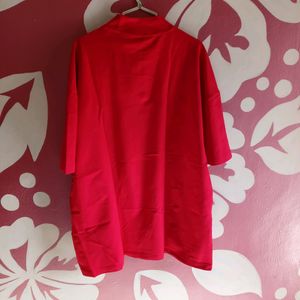 Carlo Plain Red Tshirt For Men