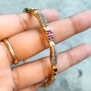 Beautiful Bangle With Red Stone