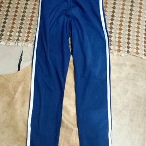 Navy Blue Striped Leggings For Kids(Girls)