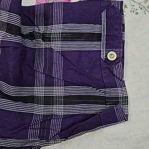 Violet Checked Shirt