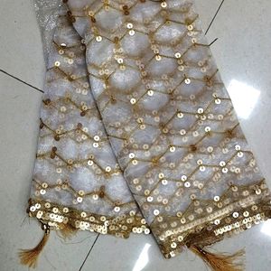 TYSU DUPATTA WITH EMRODARY WORK