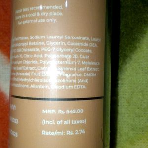 Derma Lucent Premium Tea Tree & Avocado Shampoo