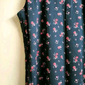 Unused Floral Dress With Belt