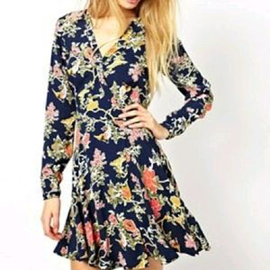 asos wrap on floral dress