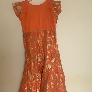 Orange Kurta Set