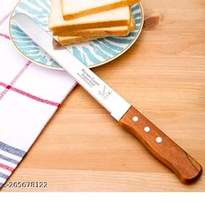 Bread Cutting Knife With Sharp Stainless Steel Sli