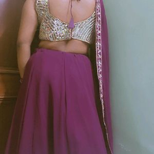 Purple Colur Legha Choli