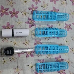 Combo Hair Curler Lipstick & Eyeliner