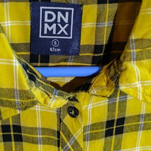 New Mustard Yellow And Black Stripe Shirt