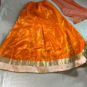 Kurti With Skirt And Dupatta