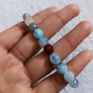 Blue Water Beads Bracelet